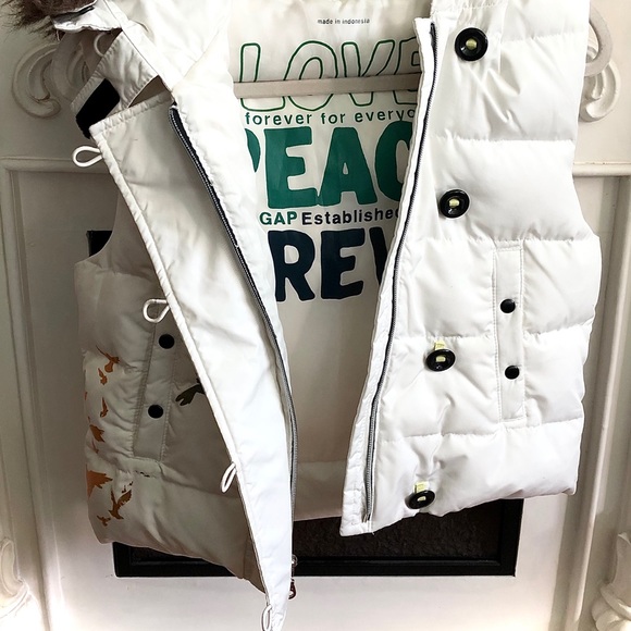 ⭐️VTG⭐️ GAP puffy Down Vest w/ hood - Picture 5 of 17